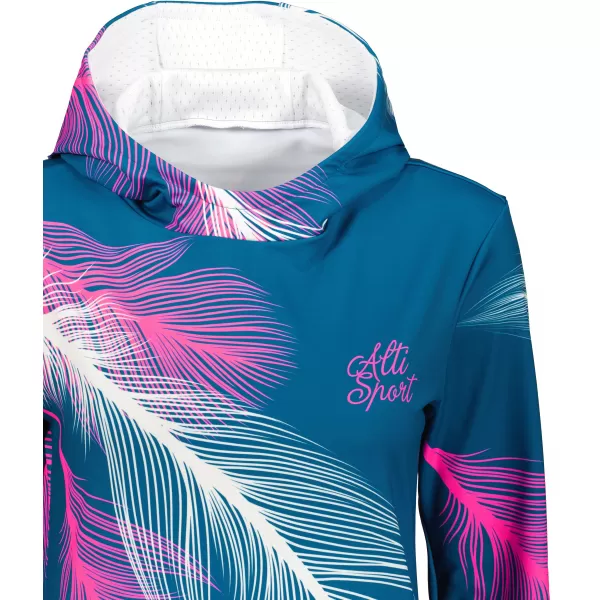  Hochwertiges Funktions-Sweatshirt für Damen ALTISPORT VOJ/ALW001MI01 PETROL/ROSA 
