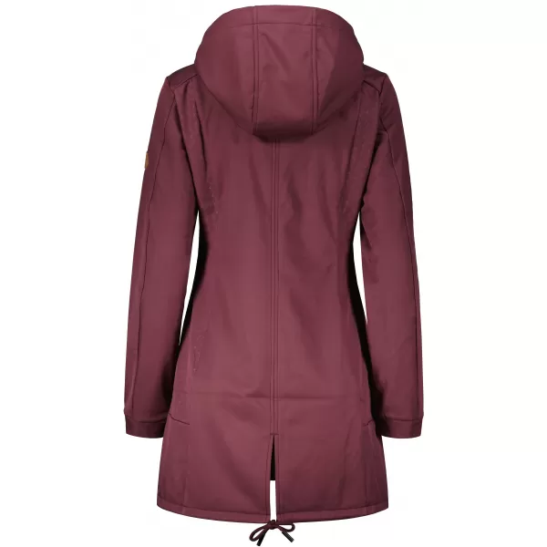  Softshell-Mantel für Damen ALTISPORT CIARA BURGUND 