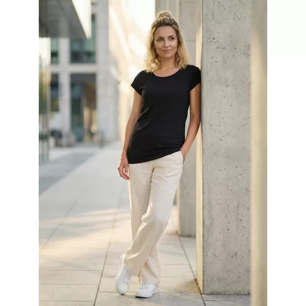  Langes T-Shirt für Damen ALTISPORT NoPrint NP/ALW321 SCHWARZ 