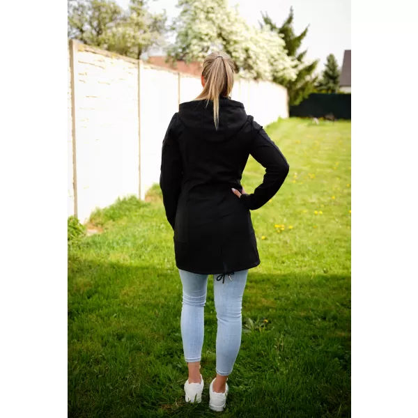  Softshell-Mantel für Damen ALTISPORT CIARA SCHWARZ/ROSA 