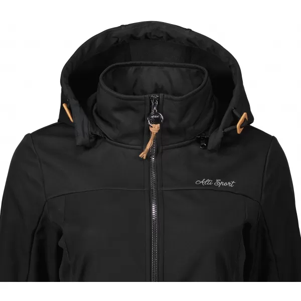  Softshell-Mantel für Damen ALTISPORT CIARA SCHWARZ 