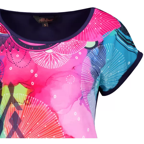  Damen-T-Shirt ALTISPORT CLARETA DUNKELBLAU 