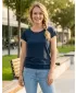 Damen-T-Shirt ALTISPORT NoPrint NP/ALW021 NAVY BLAU
