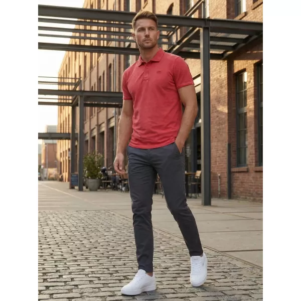  Herren-T-Shirt KIXMI SPENCER ROT 