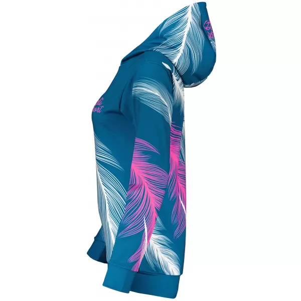 Hochwertiges Funktions-Sweatshirt für Damen ALTISPORT VOJ/ALW001MI01 PETROL/ROSA 