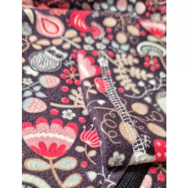  Fleece-Sweatshirt für Kinder WAMU SOVA LILA 