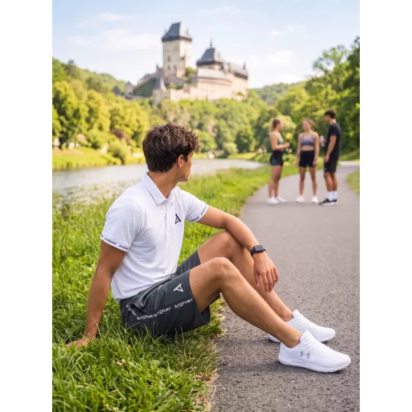  Hochwertige Funktionsshorts für Herren ALTISPORT VOJ/ALM021KRA01 GRAU 