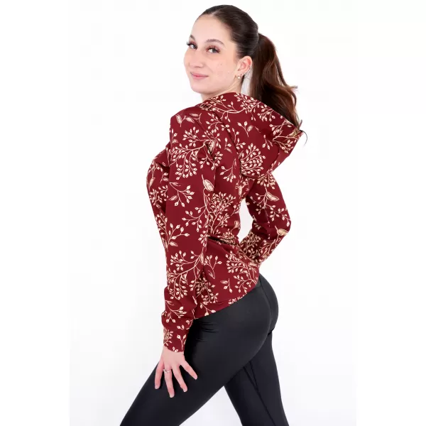  Hochwertiges Funktions-Sweatshirt für Damen ALTISPORT VOJ/ALW025MI01 BURGUND 