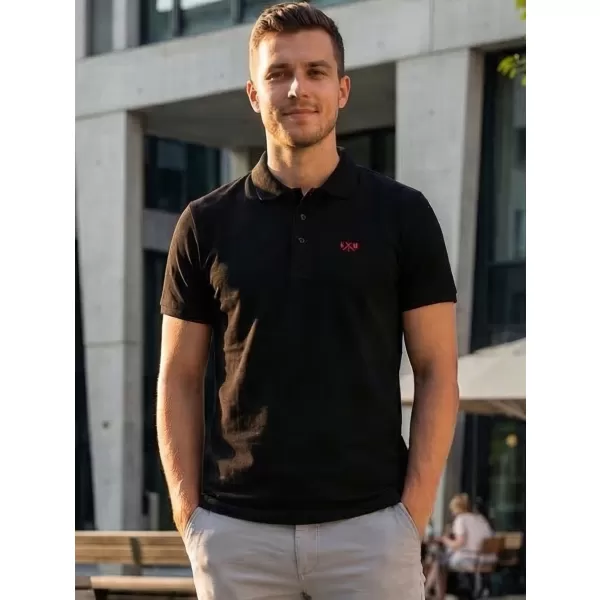  Herren-T-Shirt KIXMI SPENCER SCHWARZ ROT 