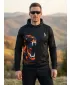 Hochwertiges Funktions-Sweatshirt für Herren ALTISPORT VOJ/ALM029MI01 SCHWARZ-ORANGE
