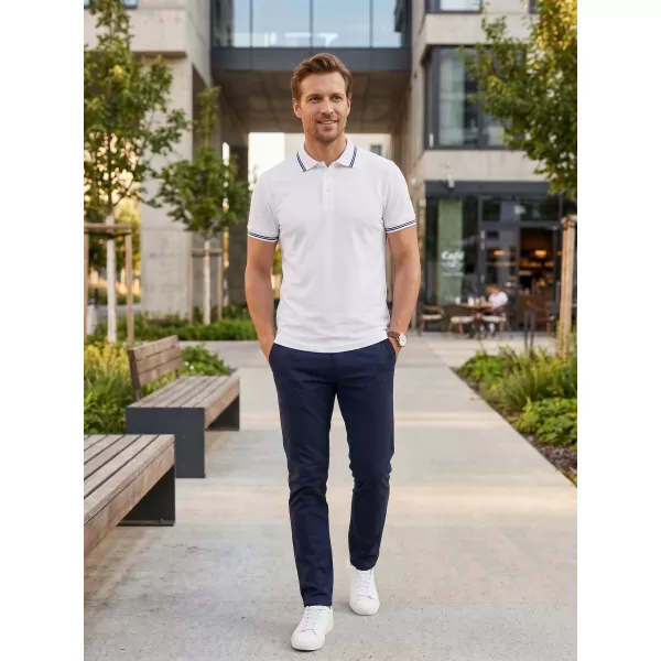  Herren-T-Shirt mit Kragen ALTISPORT NoPrint NP/ALM912 WEIß 