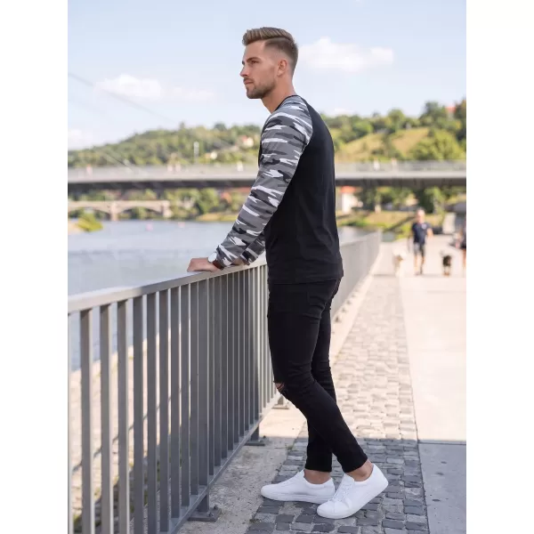  Herren-T-Shirt mit langen Ärmeln ALTISPORT NoPrint NP/ALM661 TARNGRAU 