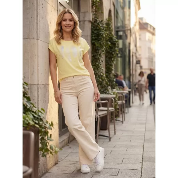  Damen-T-Shirt SAM 73 CLORINDA WT 914 HELLGELB 
