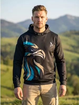 Hochwertiges Funktions-Sweatshirt für Herren ALTISPORT VOJ/ALM029MI01 SCHWARZ UND BLAU