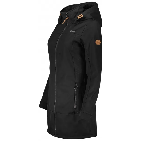  Softshell-Mantel für Damen ALTISPORT CIARA SCHWARZ 
