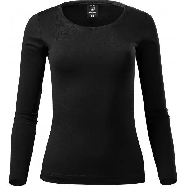  Damen-T-Shirt mit langen Ärmeln ALTISPORT NoPrint NP/ALW961 SCHWARZ 