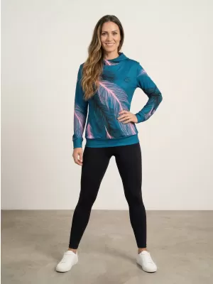 Hochwertiges Funktions-Sweatshirt für Damen ALTISPORT VOJ/ALW001MI01 PETROL/HELLROSA