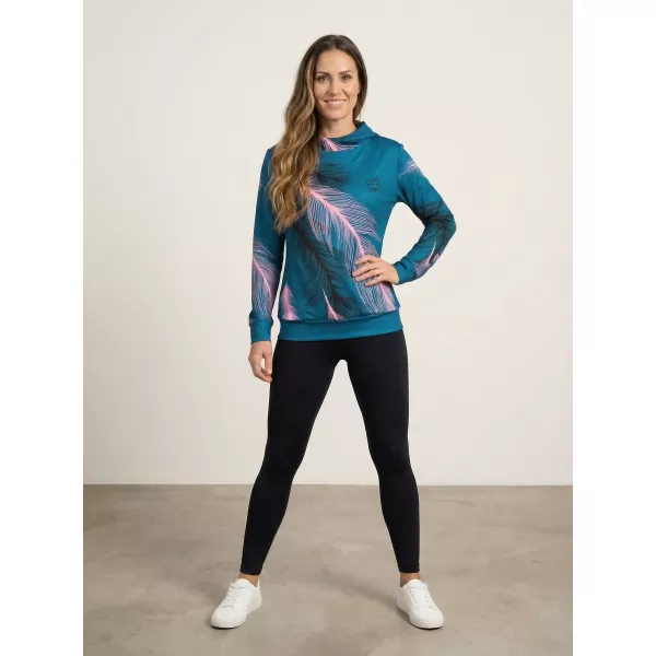  Hochwertiges Funktions-Sweatshirt für Damen ALTISPORT VOJ/ALW001MI01 PETROL/HELLROSA 