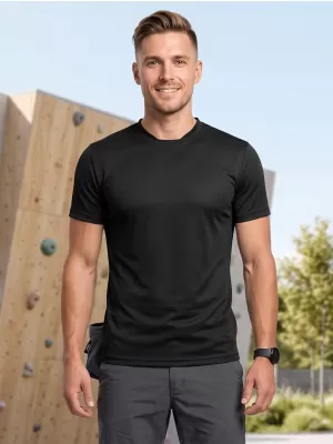 Funktions-T-Shirt für Herren ALTISPORT NoPrint NP/ALM421 SCHWARZ