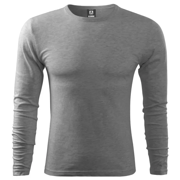  Herren-T-Shirt mit langen Ärmeln ALTISPORT NoPrint NP/ALM911 DUNKELGRAUE HIGHLIGHTS 