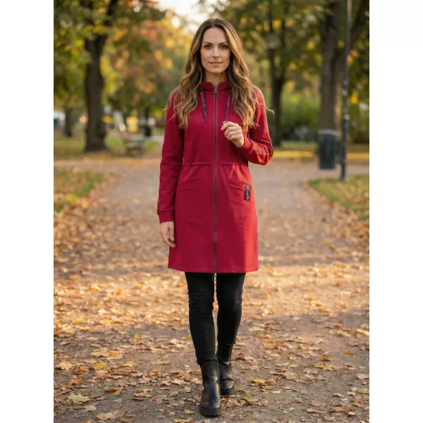  Damen-Sweatshirt ALTISPORT CELIA BORDEAUX/ROSA 
