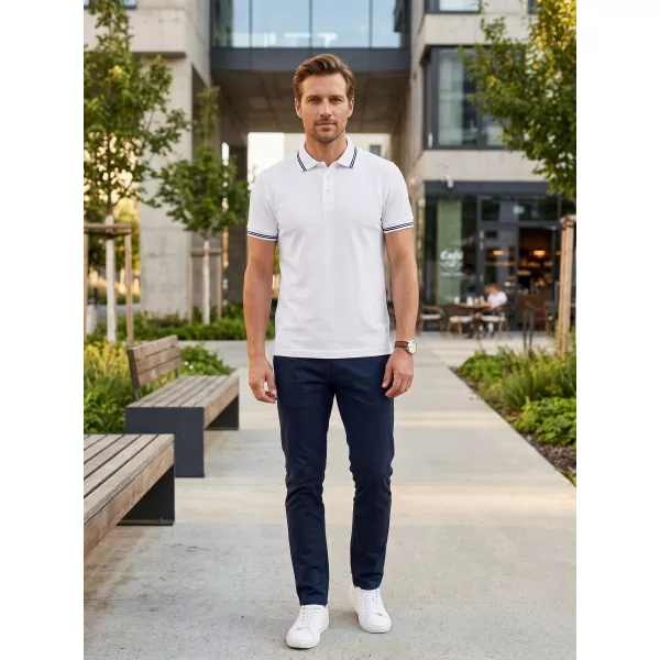  Herren-T-Shirt mit Kragen ALTISPORT NoPrint NP/ALM912 WEIß 