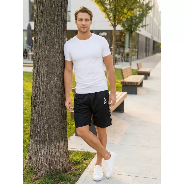  Hochwertige Funktionsshorts für Herren ALTISPORT VOJ/ALM021KRA01 SCHWARZ 