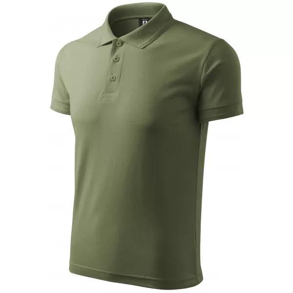  Herren-T-Shirt mit Kragen ALTISPORT NoPrint NP/ALM302 KHAKI 