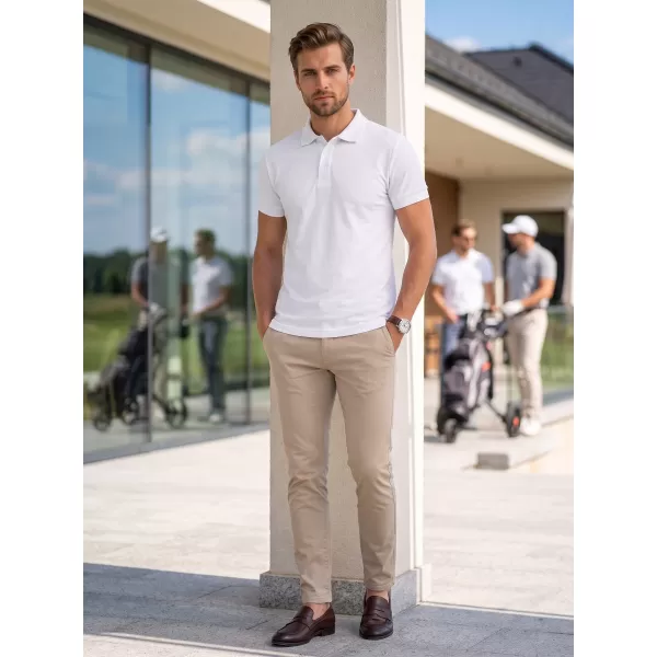  Herren-T-Shirt mit Kragen ALTISPORT NoPrint NP/ALM302 WEIß 