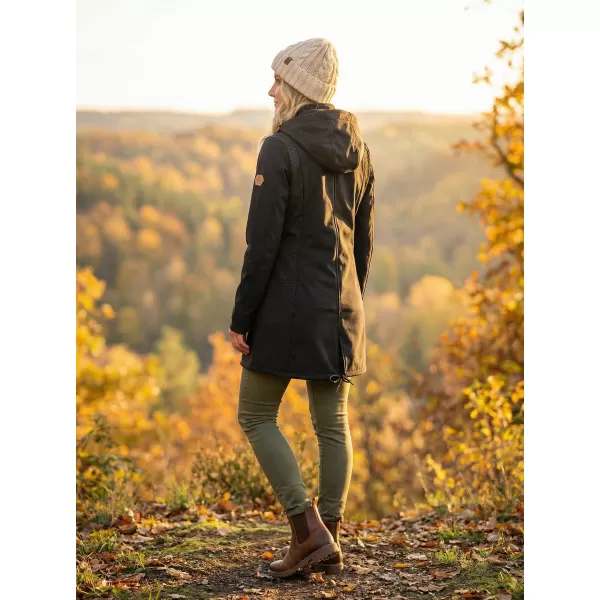  Softshell-Mantel für Damen ALTISPORT CIARA SCHWARZ 
