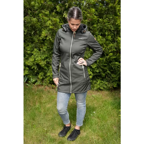  Softshell-Mantel für Damen ALTISPORT CIARA KHAKI 