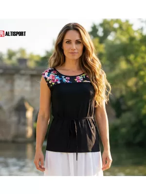 Damen-T-Shirt KIXMI SELLY SCHWARZ