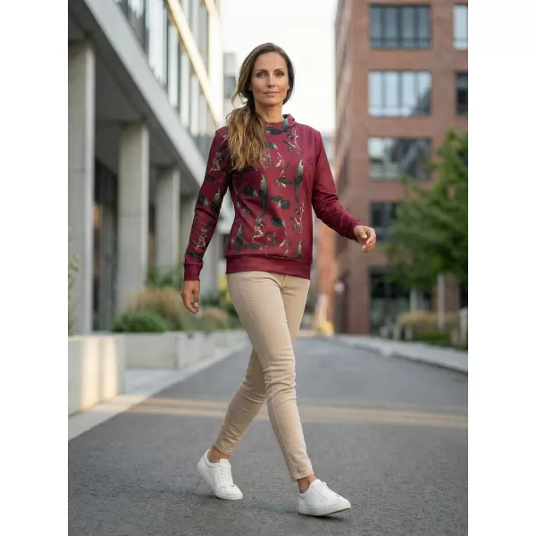  Hochwertiges Funktions-Sweatshirt für Damen ALTISPORT VOJ/ALW026MI01 BURGUND 