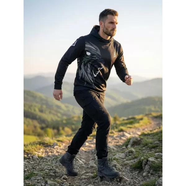  Hochwertiges Funktions-Sweatshirt für Herren ALTISPORT VOJ/ALM029MI01 SCHWARZGRAU 