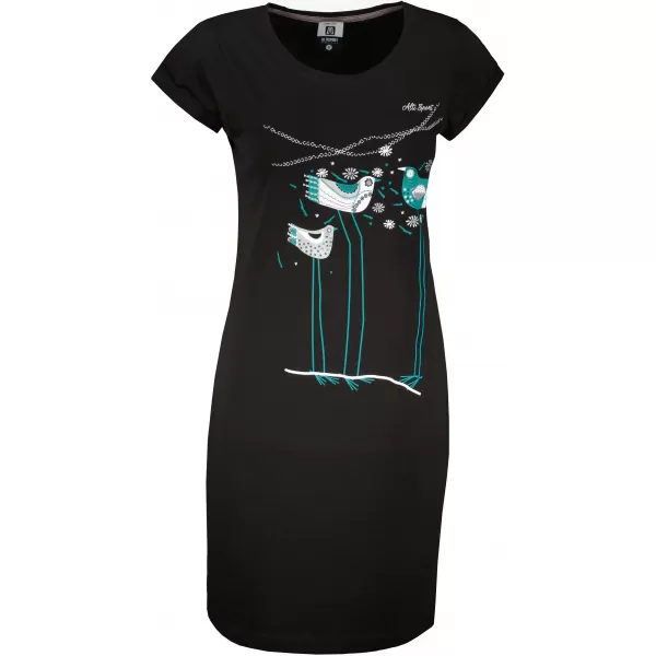  Kleid ALTISPORT ALW043178 SCHWARZ UND BLAU 