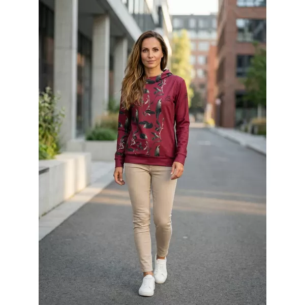  Hochwertiges Funktions-Sweatshirt für Damen ALTISPORT VOJ/ALW026MI01 BURGUND 