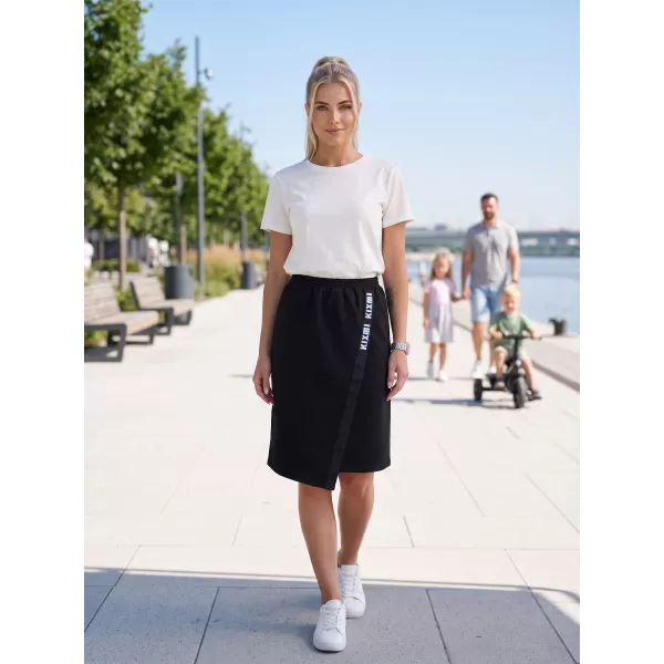  Damenrock KIXMI SIBILA SCHWARZ BLAU 