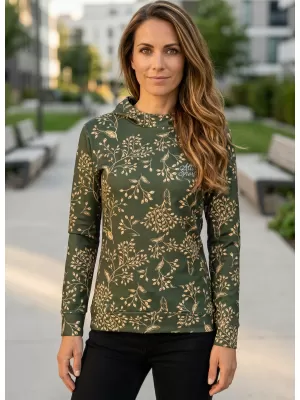 Hochwertiges Funktions-Sweatshirt für Damen ALTISPORT VOJ/ALW025MI01 MILITÄR