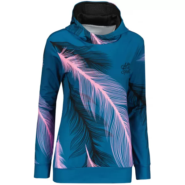  Hochwertiges Funktions-Sweatshirt für Damen ALTISPORT VOJ/ALW001MI01 PETROL/HELLROSA 