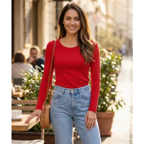  Damen-T-Shirt mit langen Ärmeln ALTISPORT NoPrint NP/ALW961 ROT 