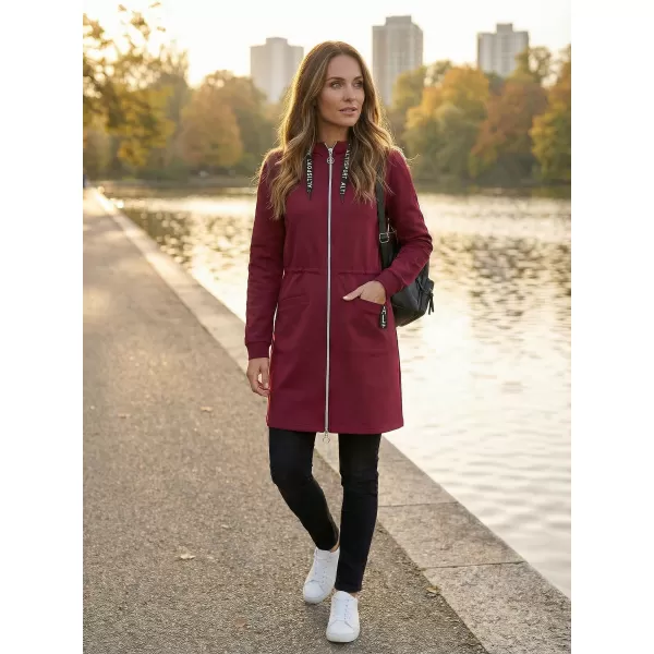 Damen-Sweatshirt ALTISPORT CELIA BURGUND 