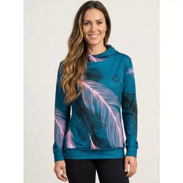  Hochwertiges Funktions-Sweatshirt für Damen ALTISPORT VOJ/ALW001MI01 PETROL/HELLROSA 