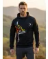 Hochwertiges Funktions-Sweatshirt für Herren ALTISPORT VOJ/ALM029MI01 SCHWARZ-ORANGE