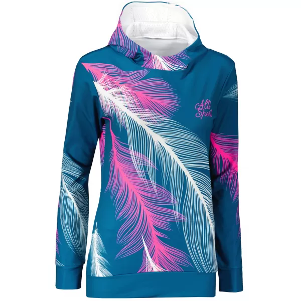  Hochwertiges Funktions-Sweatshirt für Damen ALTISPORT VOJ/ALW001MI01 PETROL/ROSA 