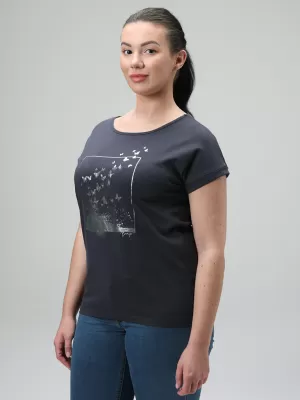 Damen-T-Shirt LOAP BAZALA CLW2440 DUNKELBLAU