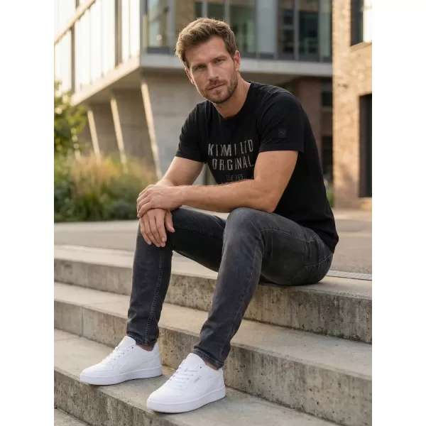  Herren-T-Shirt KIXMI SALEM SCHWARZ 