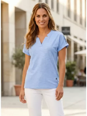 Damen-T-Shirt KIXMI SELENA HELLBLAU