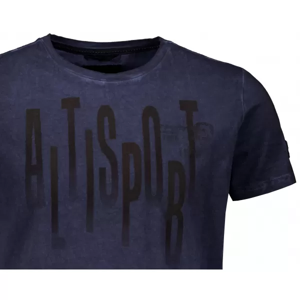  Herren-T-Shirt ALTISPORT CARLSON DUNKELBLAU 