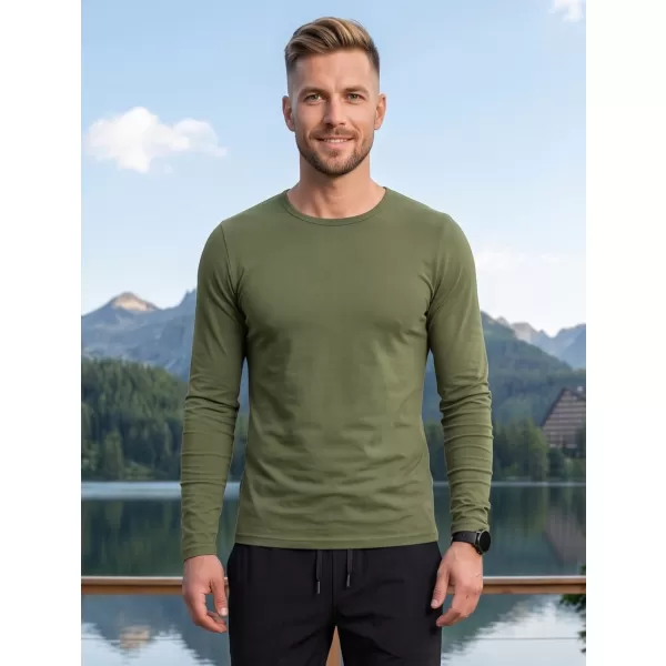  Herren-T-Shirt mit langen Ärmeln ALTISPORT NoPrint NP/ALM911 KHAKI 