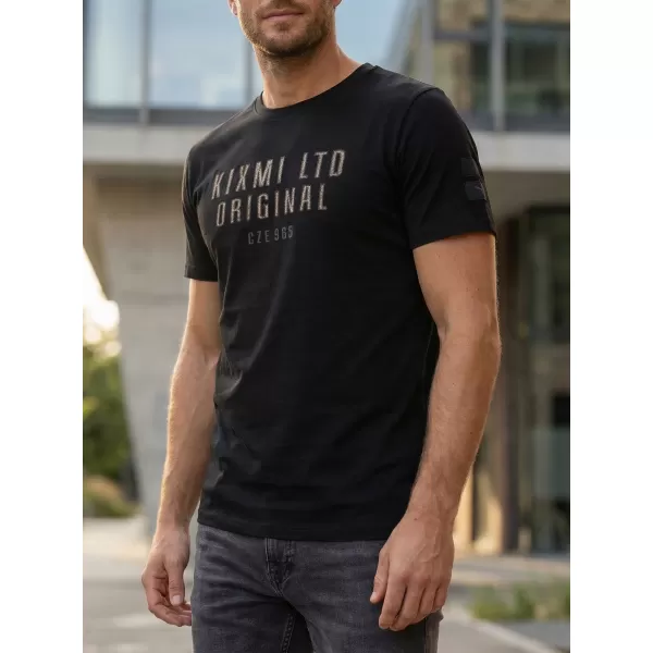  Herren-T-Shirt KIXMI SALEM SCHWARZ 